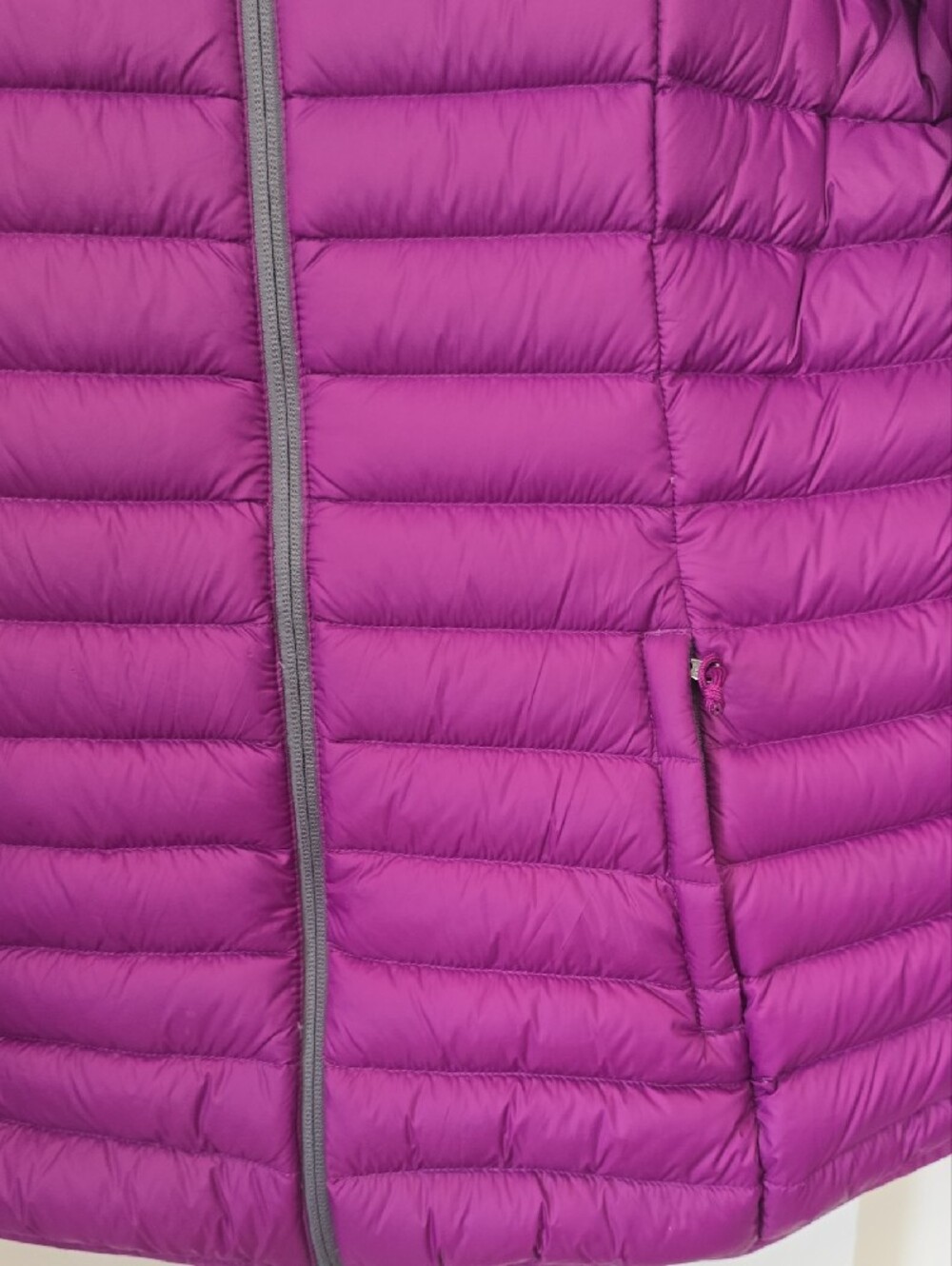 Natural Reflections Women's Quilted Puffer Jacket in Purple - Picture 4 of 8